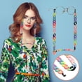 thumbnail image 1 of Only Moment Eyeglass Chain Acrylic Sunglasses Straps Cords for Men Women- Eyeglass Holders Around Neck - Eyewear String Lanyard Retainer Grey One Size, 1 of 5