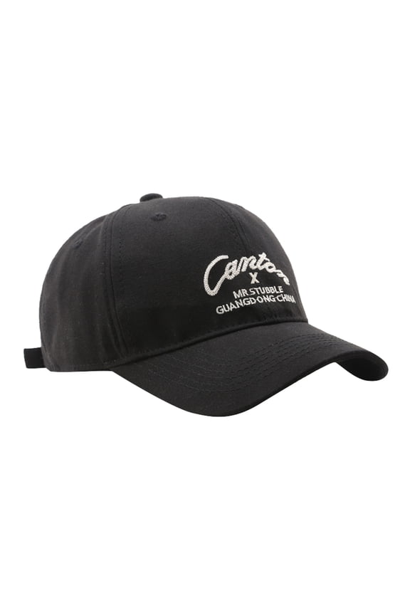 F Letter Embroidery Cap Classic Structured Baseball Cap Pu Embroidery Adjustable Washed Vintage Denim Distressed Hat for Women Men One Size