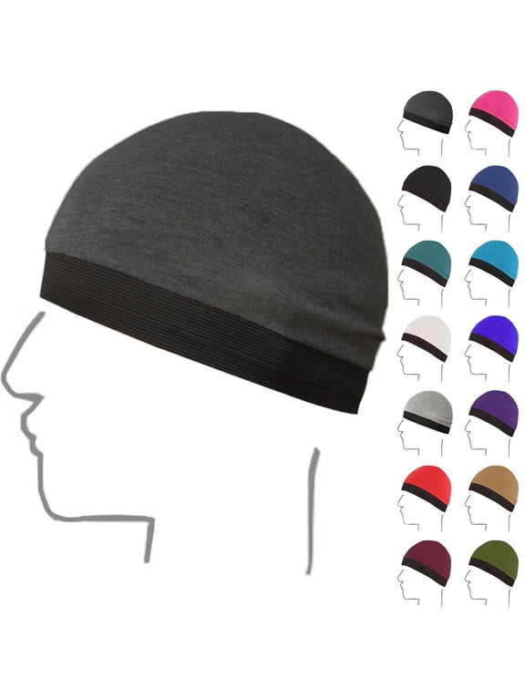 Fashion Beanie for Men Beanies Women White Polyester,Spandex Winter Hats for Men Women Warm Thermal Fleece Lined, Thick Knit Fashion Skull Cap One Size