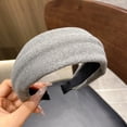 thumbnail image 1 of Only Moment Flower Headbands for Women Beach Accessories Cloth Non-Slip Wide Boho Knotted Hair Accessories, Cute Fashion Headbands, Birthday Gift Set Grey,One Size, 1 of 3