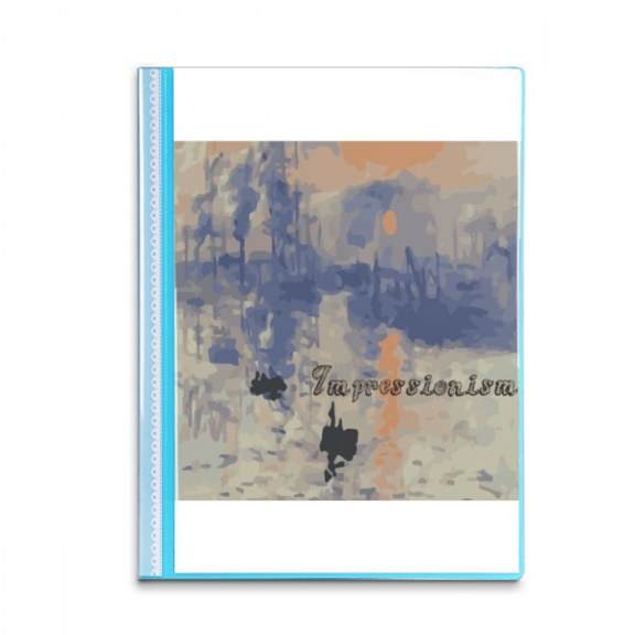 Moment Hastily Impressionism Book Sheet Protectors Portfolio Binder Folder