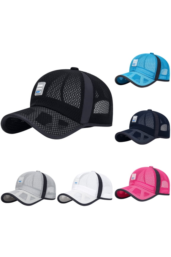 Hot Pink Cut-Out Brim Baseball Cap Baseball Cap Adjustable Size Polyester,Cotton Soft Unconstructed Plain Blank Adjustable Size Dad Hat One Size