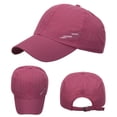 thumbnail image 1 of Only Moment Hot Pink Trucker Cap Baseball Cap Adjustable Size Polyester Classic Cotton Plain Hats Adjustable for Men Women Running Outdoor Activities One Size, 1 of 5