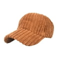 thumbnail image 1 of Only Moment Khaki Striped Corduroy Cap Baseball Cap Adjustable Size Polyester Super Soft Distressed Dad Hat for Men Women - Adjustable Fit with Embroidered Usa Patches One Size, 1 of 3