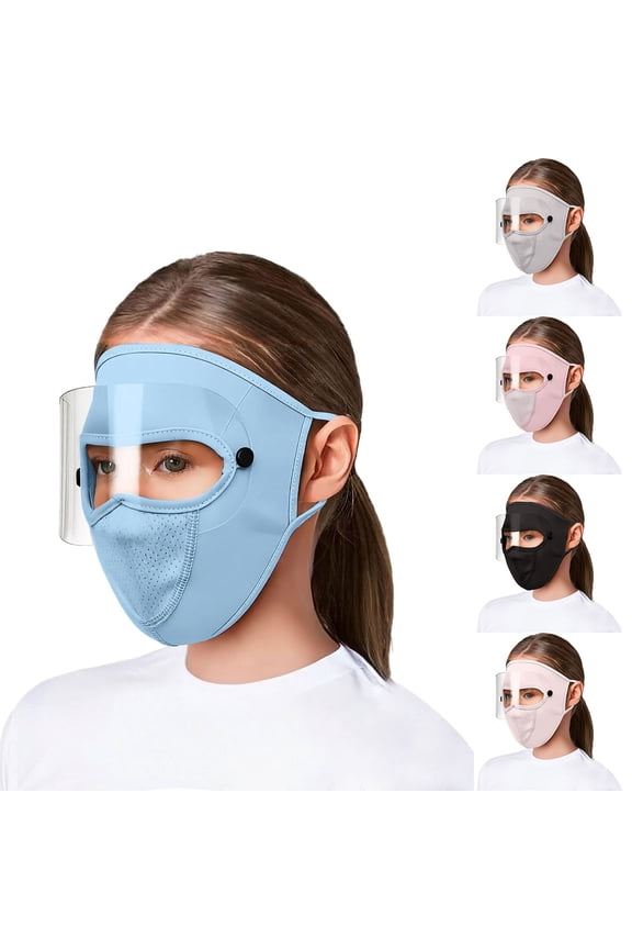 Light Ashy Summer UV Protection Cooling Neck Gaiter Face Chemical fiber blends Breathable UV Protection with Neck Coverage & Adjustable Strap One Size