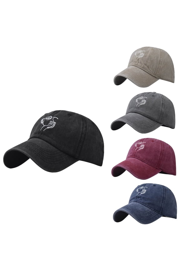 Navy Unisex Vintage Washed Baseball Cap Hat Cotton Adjustable Snapback Multipack Ball Caps for Custom Embroidery Running Workouts Outdoor One Size