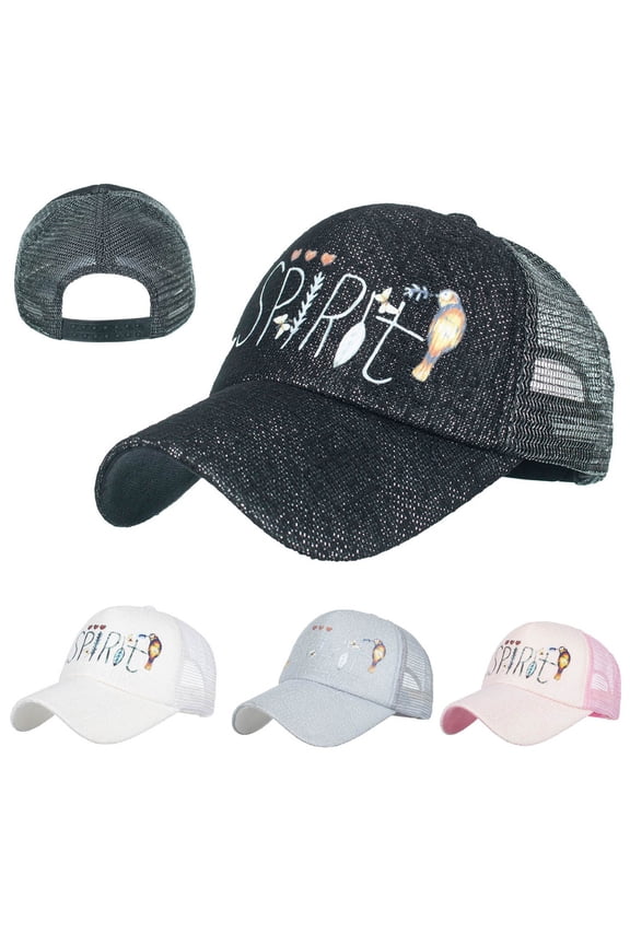 Pink Baseball Cap for Men Women Polyester Super Soft Distressed Dad Hat for Men Women - Adjustable Fit with Embroidered Usa Patches One Size