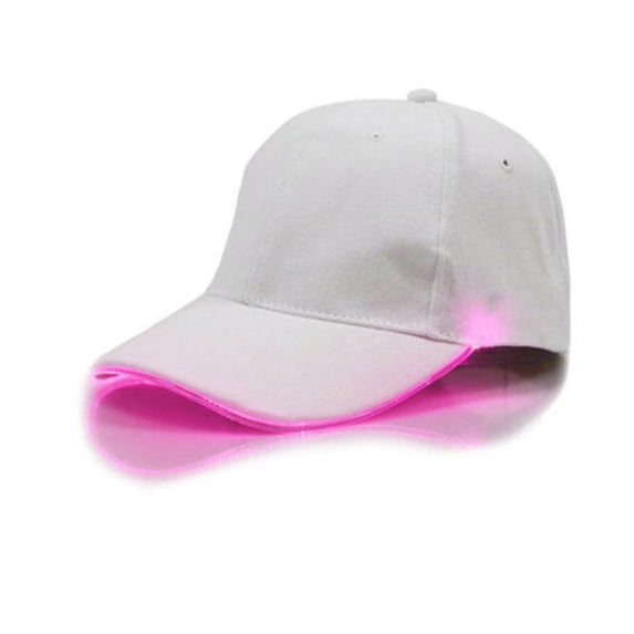 Only Moment Pink Glowing Baseball Hat Lightweight Quick Dry Baseball Cap Cotton Adjustable Original Classic Low Profile Cotton Hat Unconstructed Plain Cap Men Women One Size