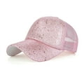 thumbnail image 1 of Only Moment Pink Mesh Back Hat Original Classic Low Profile Baseball Cap Polyester Vintage Adjustable Dad Hats Gift for Men/Women,Unstructured One Size, 1 of 7