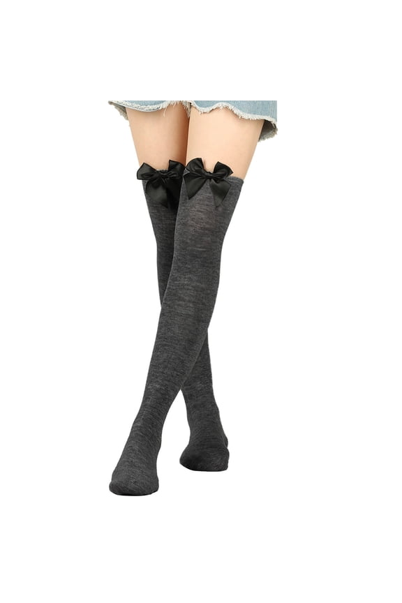 Plus Size Womens Thigh High Socks for Thick Thighs Knitting Cotton Scrunch Socks Soft Thigh High Boot Socks for Women Legs Warmers Socks B One Size
