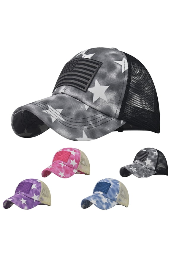 Purple Mesh Hat Unisex Vintage Washed Unstructured Baseball Cap Polyester,Cotton for Running Workouts and Outdoor Activities All Seasons One Size