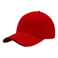 thumbnail image 1 of Only Moment Red Original Classic Low Profile Baseball Cap Cotton Distressed Low Profile Western Baseball Cap with Mesh, Trendy and Adjustable Fit One Size, 1 of 4