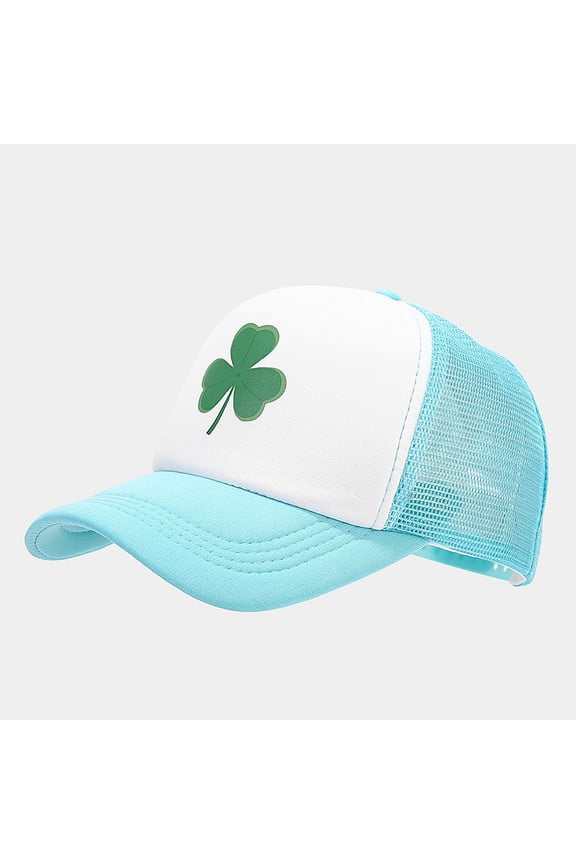 Sky Blue Trucker Cap Oversize Baseball Cap Polyester-Cotton BlendAdjustable Size for Running Workouts and Outdoor Activities All Seasons A