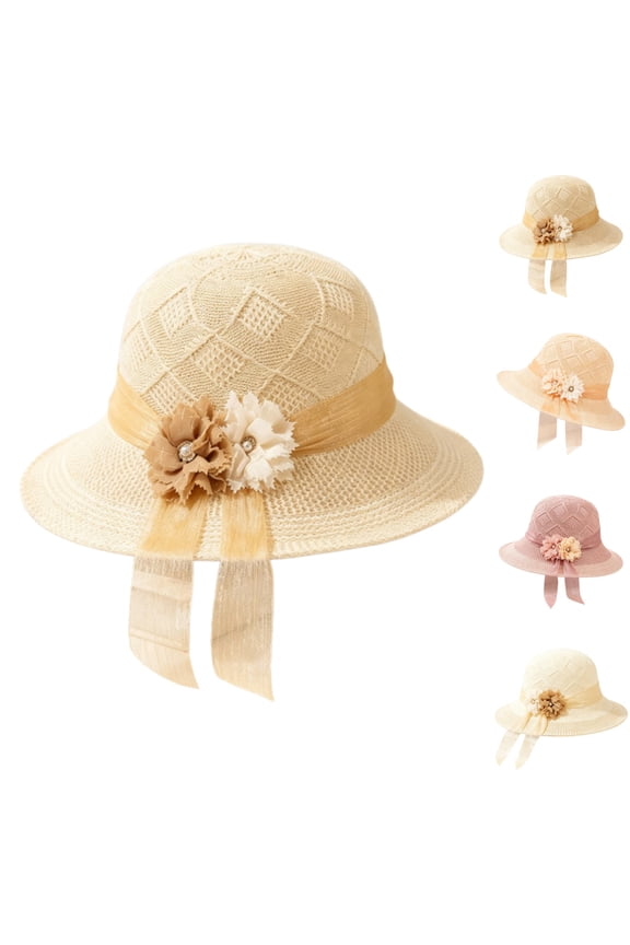Summer Beach Sun Straw Hats for Women Womens Hats Polyester,Spandex,Cotton Wide Brim Upf 80 Summer Hat Foldable Packable Floppy Beach Hats for Women Beige,One Size
