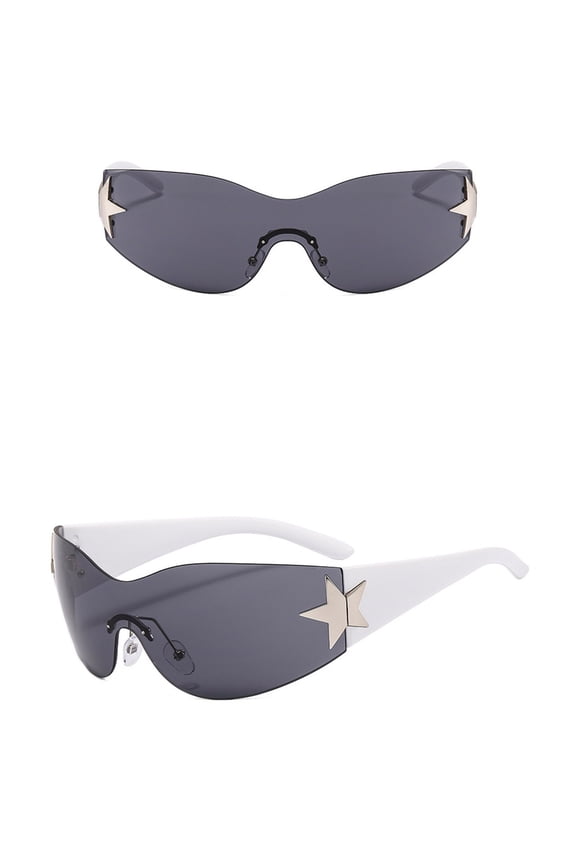Sunglasses Womens Trendy Fashion Accessories Pc Trendy Classic Square 70S 80S 90S Vintage Shades Double Bridge Aviators Dark Gray One Size