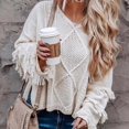 thumbnail image 1 of Only Moment White Lightweight Long Sleeve Pullover Crew Neck 2026 Fall Clothes, Winter Sweater, Loose Fit, drop shoulder, Soft Fabric, Pullover Sweater, Trendy Outfits XL, 1 of 8