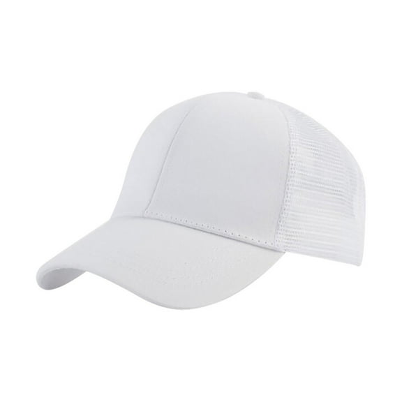 Only Moment White Mesh Back Hat Lightweight Quick Dry Baseball Cap Papyrus Adjustable Snapback Multipack Ball Caps for Custom Running Workouts Outdoor One Size