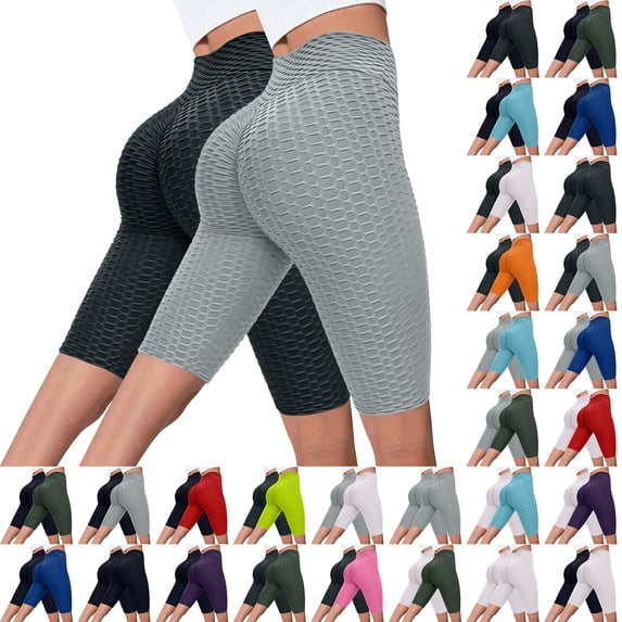 Only Moment Womens Drawstring Shorts Chemical Fiber Blends 2 Pockets 7/8 Athletic Pants with Drawstring for Golf Travel Casual Yoga Shorts with Pockets Pink,S