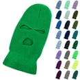 thumbnail image 1 of Only Moment Wool Fleece Lined Beanie Winter Hats for Men Women A Three Hole Mask Winter Knit Ski Hat acrylic fibe Cuffed Thick Knitted Unisex Winter Hat Beanies Skull Cap One Size, 1 of 6