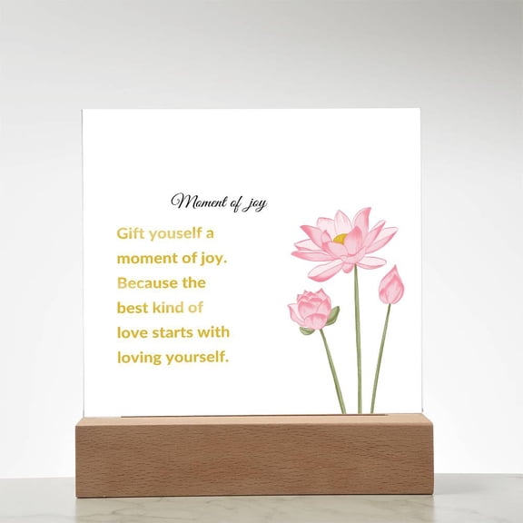 Moment of Joy Printed Square Shaped Acrylic Plaque