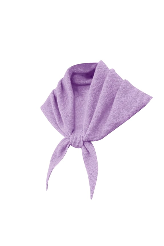 All season scarf Soft Knit Sweater Shoulder Top Shawl, Ladies Triangle Cape Pashmina Wrap Cardigan, Warm Winter Accessory for Everyday Dressing Purple,One Size