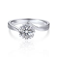 thumbnail image 1 of MomentWish 1 Carat Moissanite Rings for Women,D Color VVS1 Simulated Diamond Wedding Engagement Ring 925 Sterling Silver-Size9.5, 1 of 7