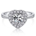 thumbnail image 1 of MomentWish 1Carat Simulated Diamond Engagement Ring Bridal Ring Anniversary Valentines Day Jewelry Gifts for Her Mom Wife Girlfriend-Size7.5, 1 of 9