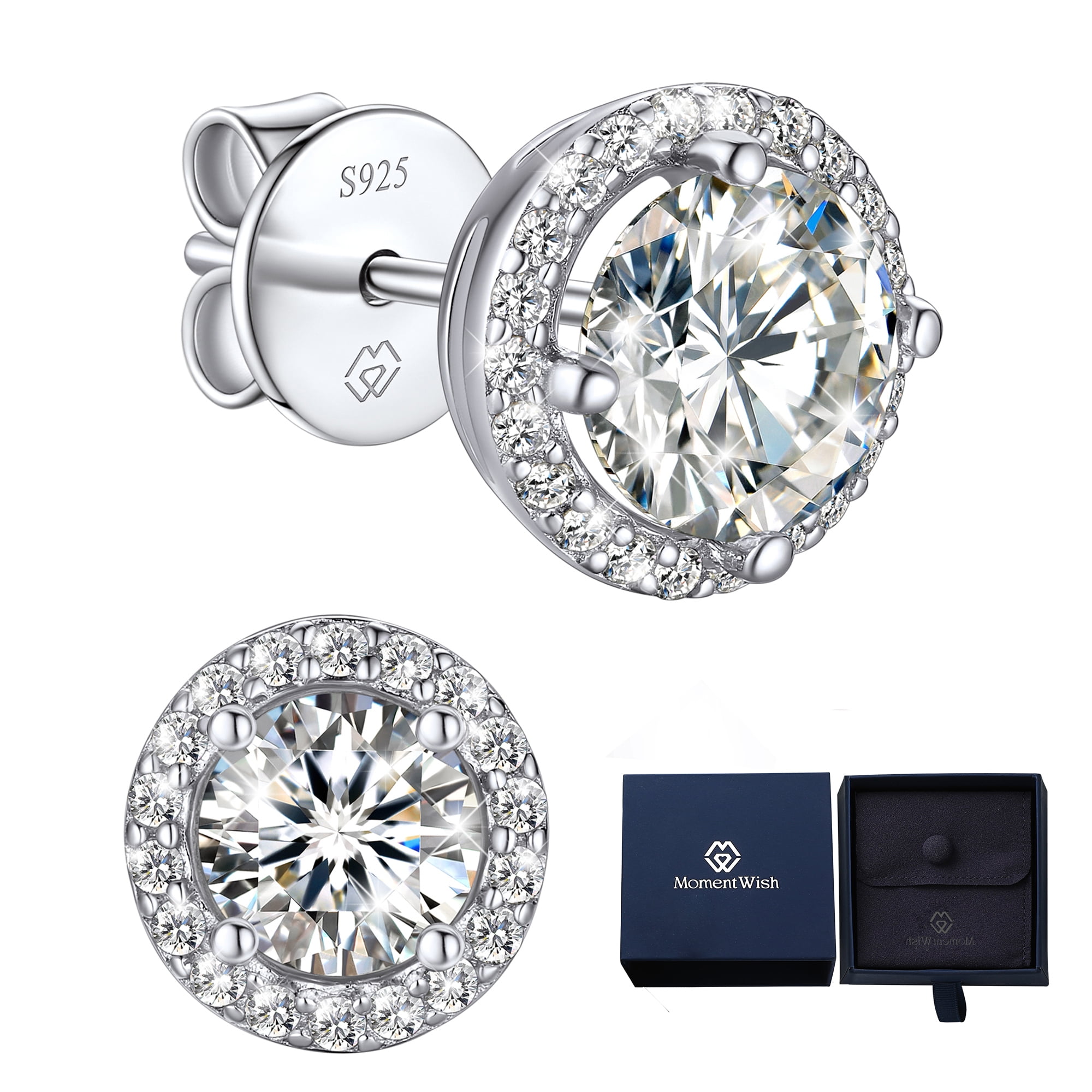 MYBELLNA Moissanit Ring 1 Karat - Wie Ein Diamant, Aber Günstiger! 925 Silber