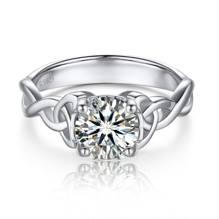 MomentWish Wedding Ring for Women, Carat Moissanite Promise