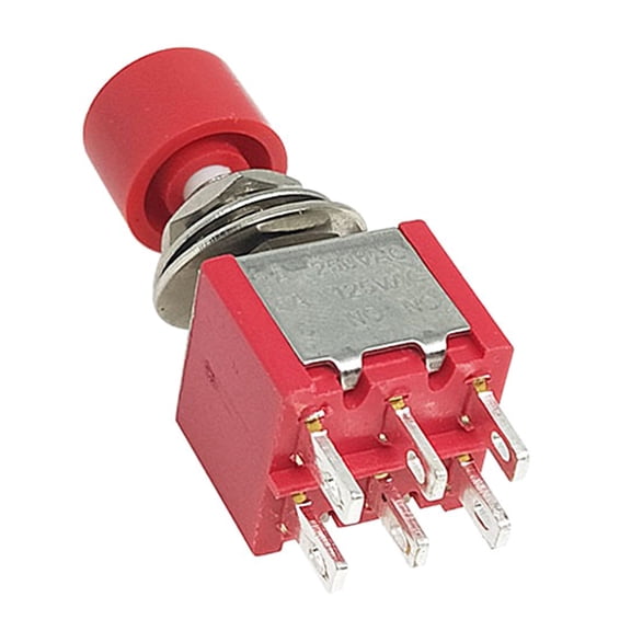 Momentary Push Button Switches PS102 3Pin 6Pin Atomatic Reset 2A250VAC 5A120VAC For Electronics Appliances
