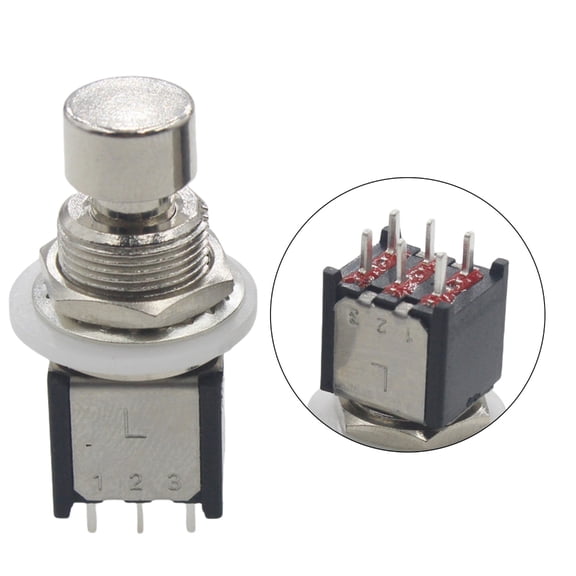 Momentary Stomps Foot Pedal Switches Effect Pedal Footswitch DPDT 6 Pin Box Stomps Foot Switches Guitar Accessory