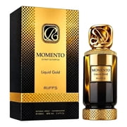 RiiFFS Momento Liquid Gold Extrait de Parfum, Unisex Fragrance, 3.4 fl oz Spray