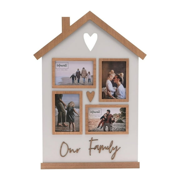 Moments Collage Photo Frame House Shaped
