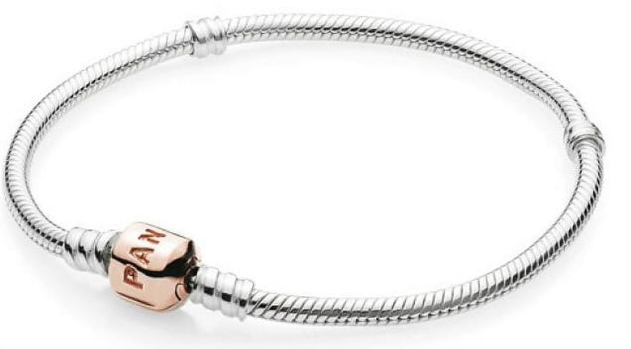 Moments Silver Bracelet with Rose Clasp - 18 cm - 580702-18