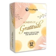 ThinkPsych Moments of Gratitude Deck - 52 Cards to Promote Positivity & Mindfulness