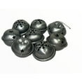 thumbnail image 1 of Momentum Brand Happy Holiday 1.5" Bell Ornaments; 8 Pieces Silver Color, 1 of 3