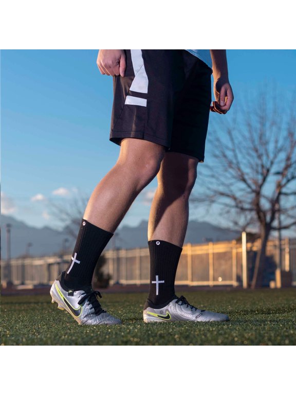 Black Cross Grip Socks