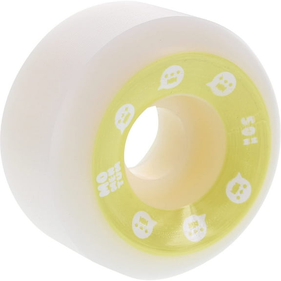 Momentum Spiral V2 Skateboard Wheels 101a 50mm White/Yellow