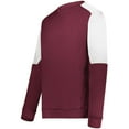 thumbnail image 1 of Holloway 223525.380.3XL Momentum Team Fleece Crew T-Shirt, Maroon & White - 3XL, 1 of 1
