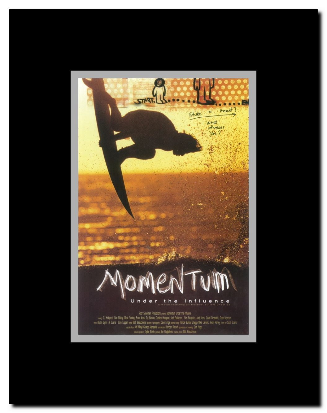 Momentum Under the Influence Framed Movie Poster