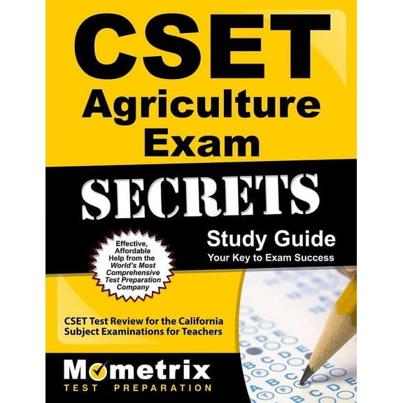 Mometrix Secrets Study Guides: Cset Agriculture Exam Secrets Study Guide : Cset Test Review for the California Subject Examinations for Teachers (Paperback)