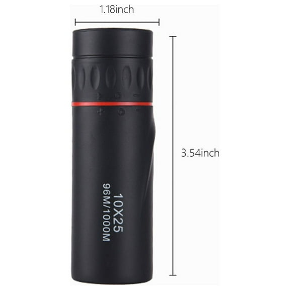 Momihoom 10x25 High Power Monocular Telescope with BAK4 Prism, Waterproof Design for Outdoor Adventures