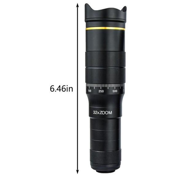 Momihoom 32x Telephoto Lens Kit for Smartphones with Adjustable Focus and Eyepiece