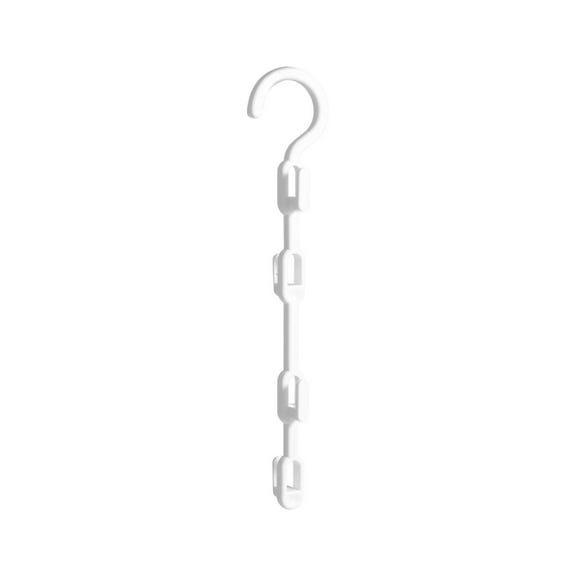 Momihoom 4-in-1 Adjustable Hanger Hook, Space-Saving Closet & Balcony Organizer, Sleek White Finish
