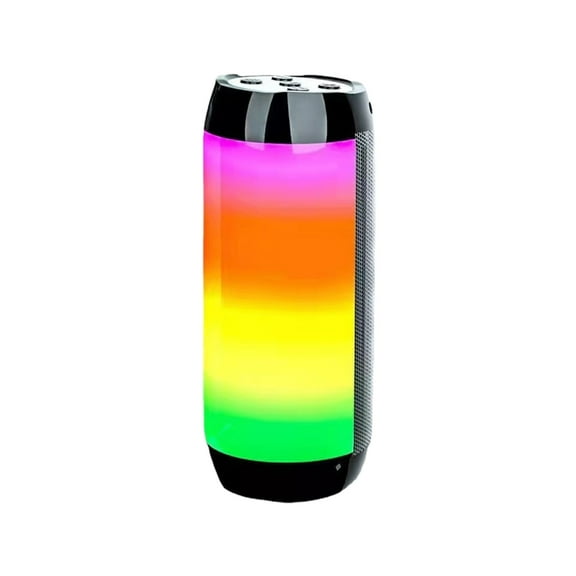 Momihoom 4th Generation Bluetooth Speaker with Colorful LED Light Show, FM Radio, and 10W Stereo Sound