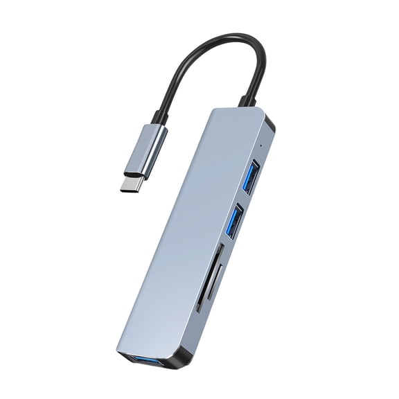 Momihoom 5-in-1 Type-C Network USB Hub Multi-Port Adapter for PC, Laptops, and MacBooks