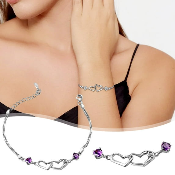 Momihoom 925 Sterling Silver Bracelet Simple Adjustable Bangle Bracelets Gifts for Birthday Anniversary Christmas Day(4 Pack)