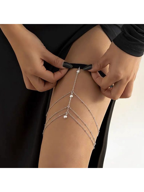 Adjustable Leg Chain Gift for Her Women's Multi-layer