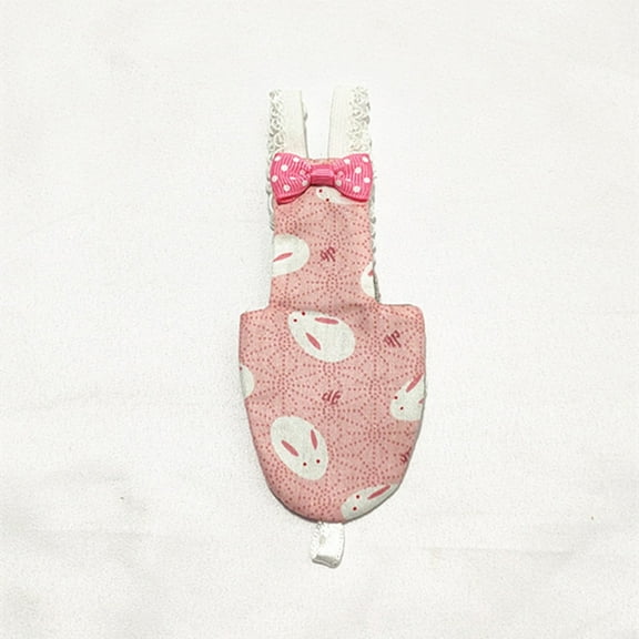 Momihoom Adjustable Patterned Pet Sanitary Wraps with Bow Accents, Comfortable Diaper Covers for Small Pets and Birds