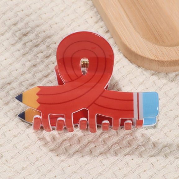 Momihoom Aesthetic Pencil Hair Claw Clip Strong Spring Clip Acetate Ponytail Holder Women Girl Casual Hair Shaping